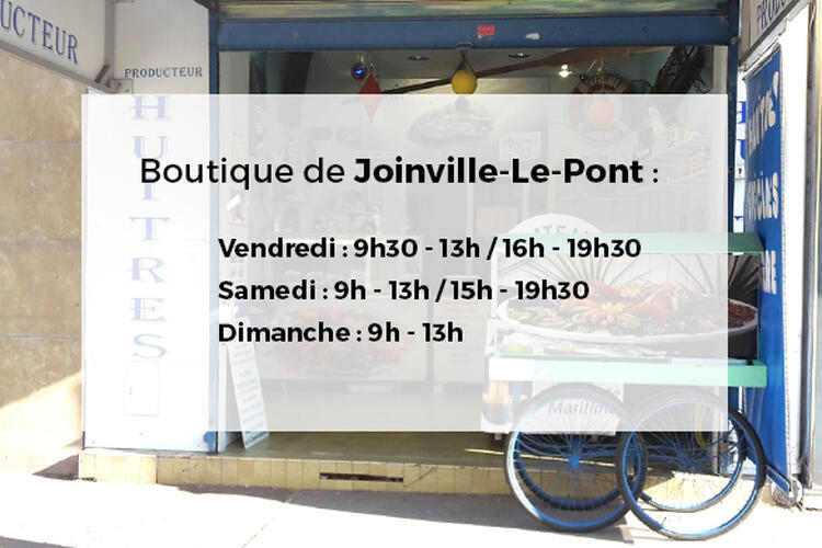 Boutique Huîtres Lagarre de Joinville-Le-Pont